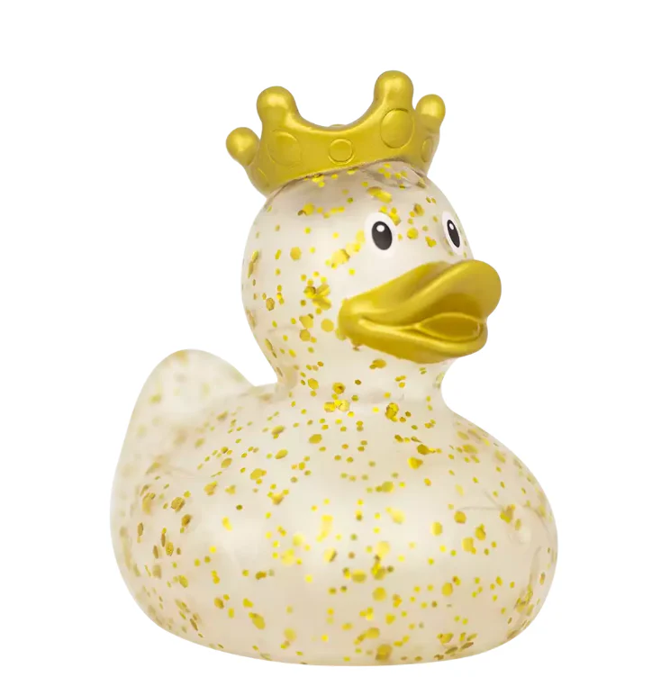 Glitter Duck with Crown, Gold - Image 5