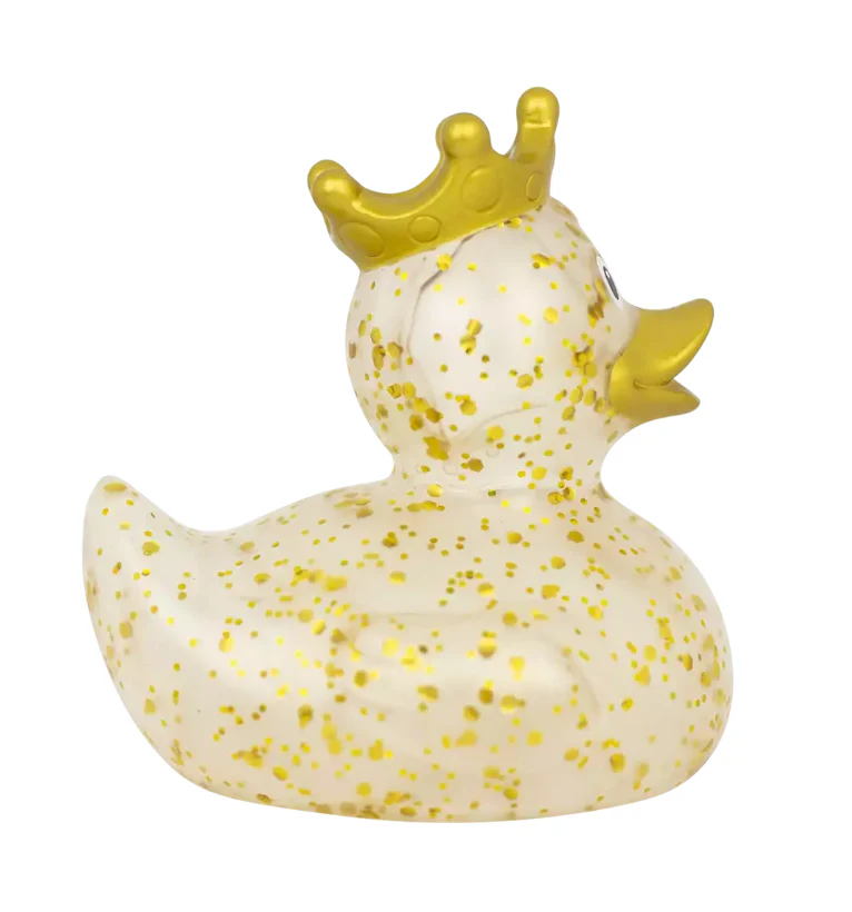 Glitter Duck with Crown, Gold - Image 6