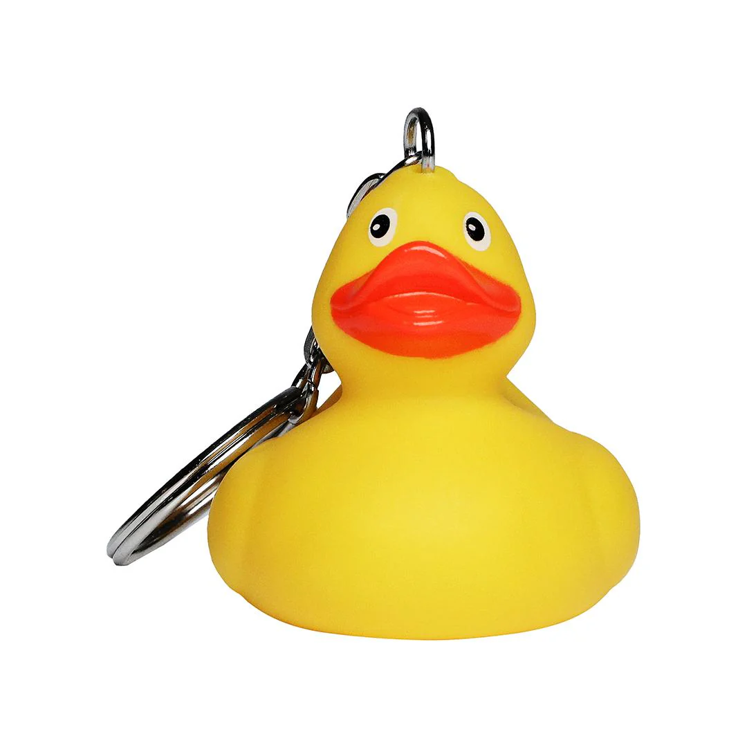 Mini Yellow Rubber Duck Keychain - Image 3