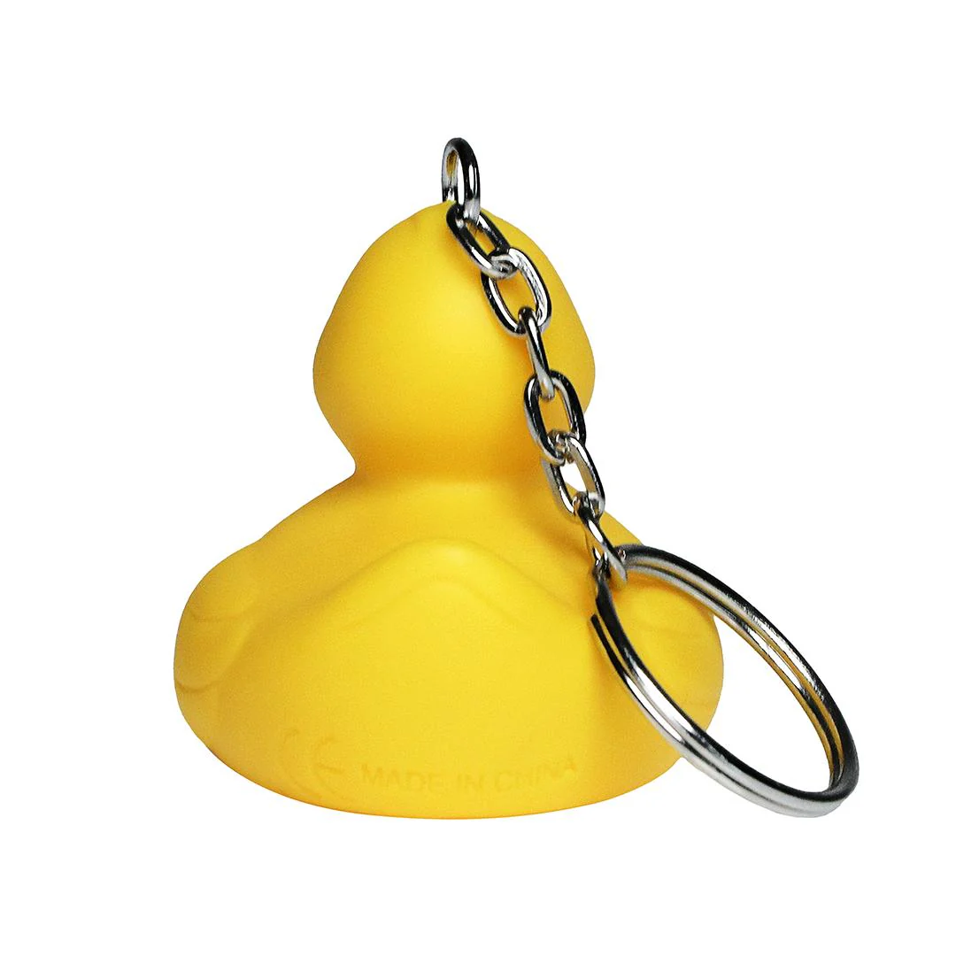 Mini Yellow Rubber Duck Keychain - Image 4
