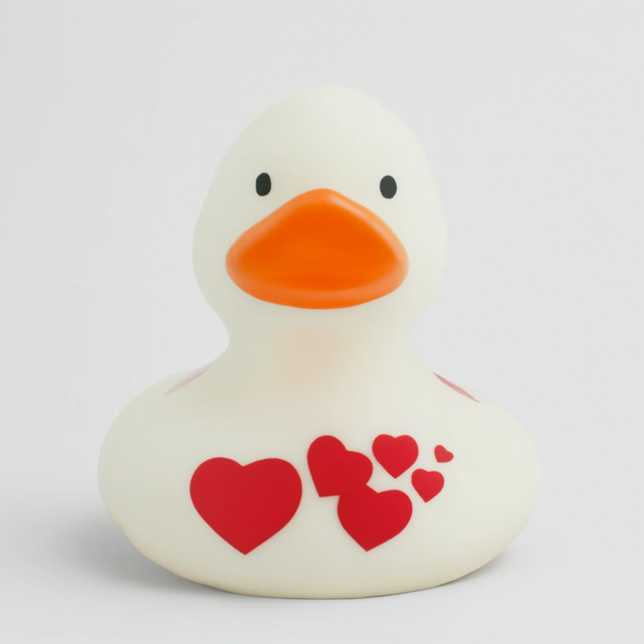 White Duck with Red Hearts - Image 2